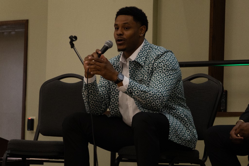 On the mic